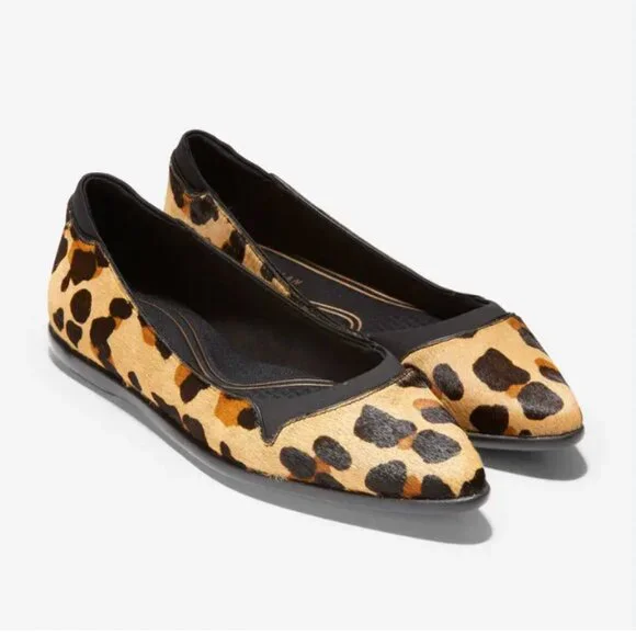 Cole haan leopard flats deals